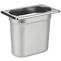 Multi Kantine 1/9 GN 1.5 ltr 17.5x10.5x15 cm Rustfrit stål,1 stk - Endast för naturgas eller flaskgas