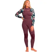 Roxy Swell 4/3 Mm Våtdräkt I Neopren För Dam Med Långa ärmar Och Dragkedja I Bröstet