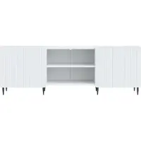 vidaXL TV-skåp Vit 150 x 31 x 52 cm Konstruerat trä