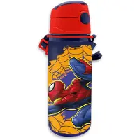 Spiderman Aluminum With Handle Water 600ml Vattenflaska
