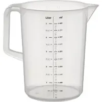 Aps Mätskål 5 liter med handtag Ø205xH275 mm polypropen, st