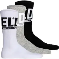 Diesel Sockor 'SKM-RAY' gråmelerad / svart / vit