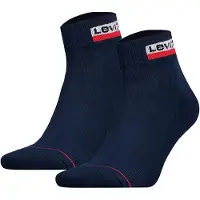 Levi's Ankelstrumpor - 2-pack - Mid Cut - Marinblå - - 43/46 - Strumpor