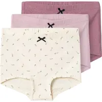 Name it Hipstertrosor - Noos - NmfTights - 3-pack - Smörkräm - - 4 år (104) - Hipstertrosor