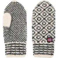 Devold Svalbard Wool Mitten Offwhite/Anthracite