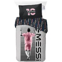 BrandMac MESSI 10 Sängkläder - Vit/Svart/Rosa - , storlek One Size
