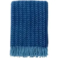 Klippan Ullpläd - 130x200 cm - 100% lammull - Ilse Blue Aqua
