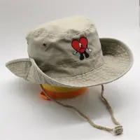 Binchi Keji Travel Bomullsbroderad Bad Bunny Fiskarhatt UN VERANO SIN TI Bucket Hat Kvinna Sommar Vikbar Solhatt Man Strandhatt beige