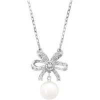 Swarovski Dora Hjärta Imitationspärla Halsband Damhalsband 5169248 Box (Random Color),F,White