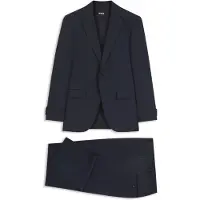 BOSS Two-piece regular-fit suit in virgin wool