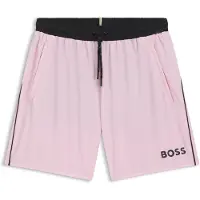 BOSS Swim shorts with contrast logo and piping