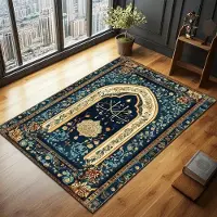 Karpetti Elegant islamisk elegans Bönemattor Muslimska presentidéer Sofistikerade islamiska bönemattor och golvmattor för ditt böneutrymme 40x60cm