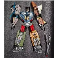 Fashnics 6 i 1 Förvandling Defender Defensor Bruticus Devastator Superion Figur Leksaker Modell Färgbox Actionfigurer