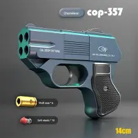 Fashnics COP 357 Pistol Mjukkulskal Utkast Leksakspistol Kontinuerlig Skjutning Blaster Mini Pistola Luftgevär För Vuxna Pojkar Födelsedagspresenter