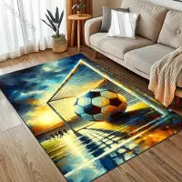 JGJG 6 Stil Flygplats Landningsbana Tecknad Mönster Matta för Vardagsrum Sovrum Soffa Heminredning Halkfri Golvmatta Stor Storlek 40x60cm (16x24in)
