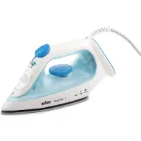 Braun TexStyle 3 SI 3053 BL - Ångstrykjärn med automatisk avstängning - sula FreeGlide 3D SuperCeramic - 2400 W - blå