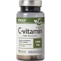 Elexir Pharma C-vitamin 1000 mg Time release 60 tabletter