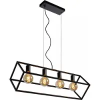 Lucide Hänglampa Fabian, dimbar, Svart, Vardagsrum / matsal, Metall, Modern, Pendellampa