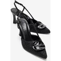 Prologue Levia Vävd Pump med Spetsig Tå och Slingback