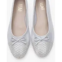 Forever & Always Copos Läder Rosett Tå Ballerina