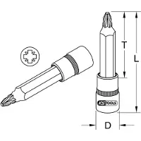 Ks Tools 9171326 9171326 PZ Hylsauttag PZ 2 1/2