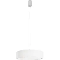 Nowodvorski Lighting Hänglampa Mist Nowodvorski Lighting, dimbar, Vitt / opal, Vardagsrum / matsal, Textil / tyger / siden, Pendellampa