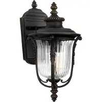 ELSTEAD Vägglampa utomhus Luverne, dimbar, Brun / mässing, Metall, Antik, Utomhusvägglampa