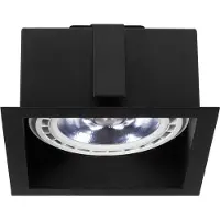 Nowodvorski Lighting Inbyggd downlight Mod I, 1 lampa, svart I Nowodvorski Lighting, dimbar, Svart, Vardagsrum / matsal, Metall, Modern, Infällda spotlight