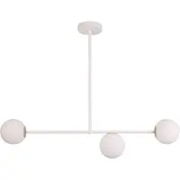 Sigma Hänglampa Gama 3 , dimbar, Vitt / opal, Vardagsrum / matsal, Metall, Modern, Pendellampa