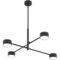 Emibig Hänglampa Natsu LIGHTING, dimbar, Svart, Vardagsrum / matsal, Metall, Modern, Pendellampa