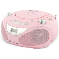 Champion Boombox CD/Radio/MP3/USB Rosa