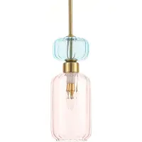 Eko-Light Hänglampa Molly , dimbar, Violett / rosa / rosè, Vardagsrum / matsal, Glas, Modern, Pendellampa
