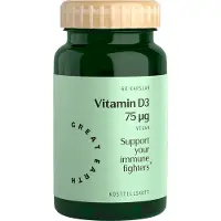 Great Earth Vitamin D3/K2 Vegansk 60 kapslar