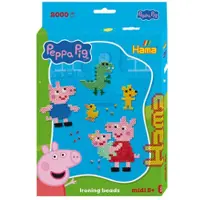 Hama Midi Box Peppa Pig w. Evie 2000 st