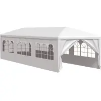 vidaXL Partytält 3x9 m vit