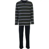 Ceceba Pyjamas lång marinblå / khaki / vit
