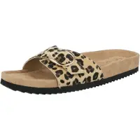 s.Oliver Pantolette camel / brun / svart