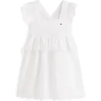 Tommy Hilfiger Broderie Anglaise Tiered Gathered Dress