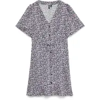 Vero Moda Skjortklänning 'VMALBA' marinblå / ljusgrön / rosa
