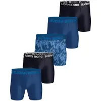 Björn Borg Sports Microfiber Boxers 5-pack Blå, XS
