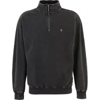 Volcom - Sweatshirts - Single Stone Quarter Zip Light Acid Black för UnisexBomull - Storlek M - Svart