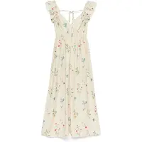 Vero Moda Sommarklänning 'VMJOSIE' beige / ljusblå / grön / orange