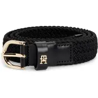 Tommy Hilfiger Essential TH Monogram Braided Elastic Belt