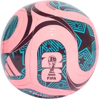 Adidas Fotboll Trionda Club VM 2026 - Beam Pink/Noble Red/Blå, storlek Ball SZ. 3