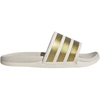 Adidas Pantolette 'Adilette Comfort 2.0' guld / vit