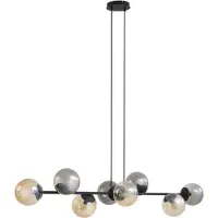 LINDBY Glas pendellampa Isamer , dimbar, Svart, Vardagsrum / matsal, Metall, Modern, Pendellampa