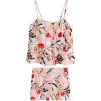 Ted Baker Kort pyjamas ljusblå / oliv / rosé / röd