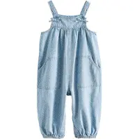 Next Overall blå denim / vit
