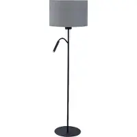 Nowodvorski Lighting Golvlampa Hotel Plus Nowodvorski Lighting, Aluminium / grå / zink, Vardagsrum / matsal, Textil / tyger / siden, Modern, Golvlampa