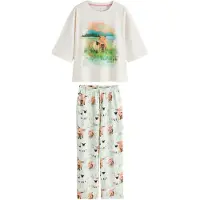 Next Pyjamas elfenben / grön